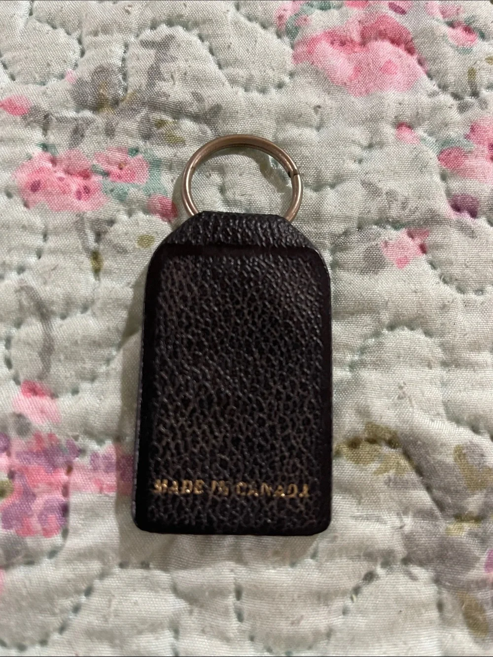 Vintage 1970’s Corvette Keychain with Emblem - Blue & Black